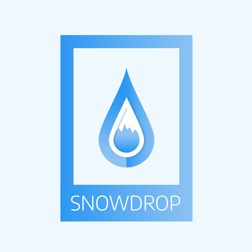 Un Logo, Snowdrop, crée durant le daily logo challenge, très inspirant.